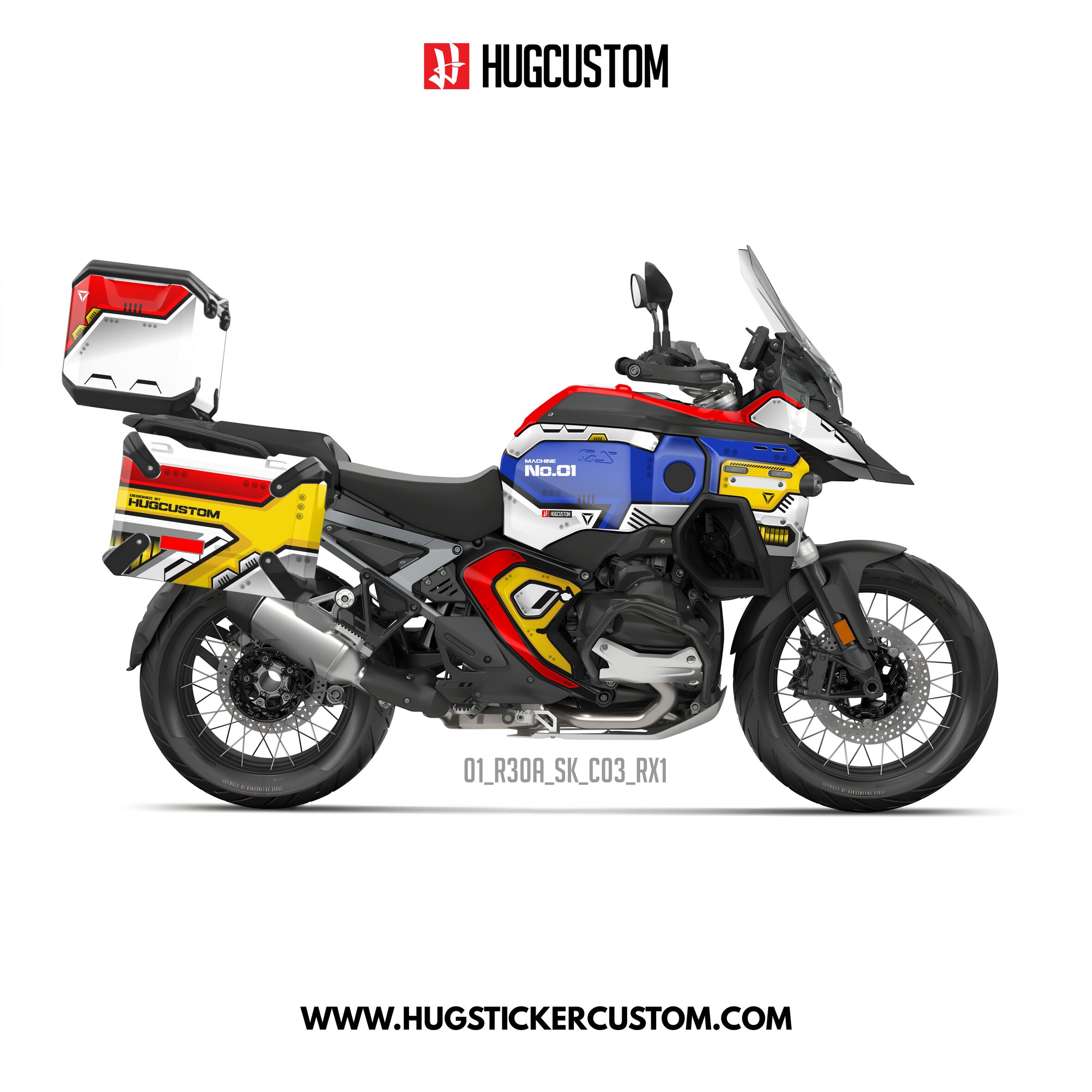 R1300GS Adventure 2024-2025 Sticker Kit – ‘Machine No.1’ Design